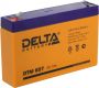 Автомобильный аккумулятор Delta Battery DTM 607 7А/ч-6Vст EN2 - прямая 151x34x100